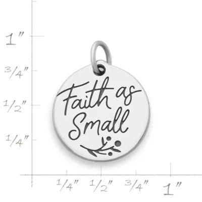 Faith as Small as a Mustard Seed Charm in Sterling Silver - Image 5