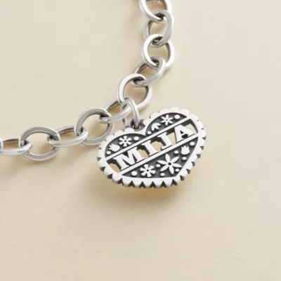 Mija Heart Charm in Sterling Silver - Image 2