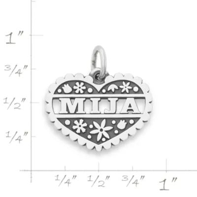 Mija Heart Charm in Sterling Silver - Image 5
