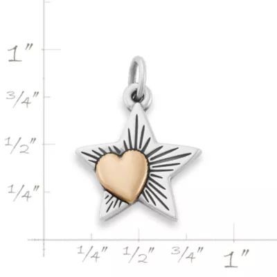 Love in the Stars Charm in Sterling Silver and Bronze - Image 4