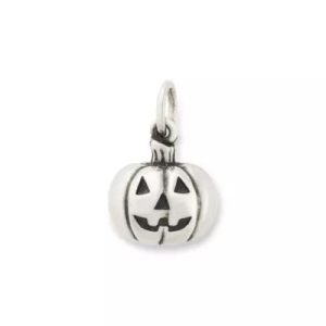 Carved Jack-O-Lantern Charm in Sterling Silver