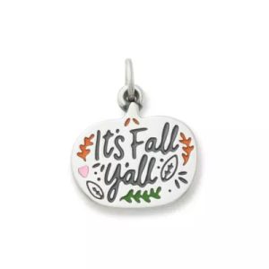Enamel It's Fall Y'all Charm in Sterling Silver