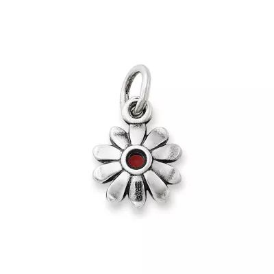 Floral Gemstone Charm in Sterling Silver - Image 2
