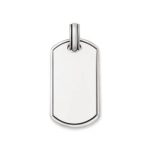 Classic Tag Pendant in Sterling Silver