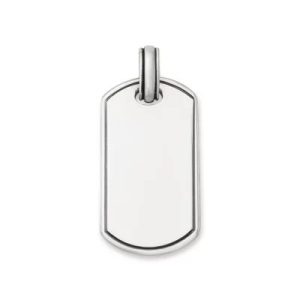 Classic Tag Pendant in Sterling Silver