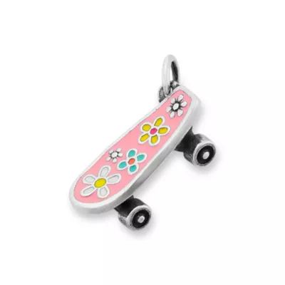 Enamel Floral Skateboard in Sterling Silver - Image 2