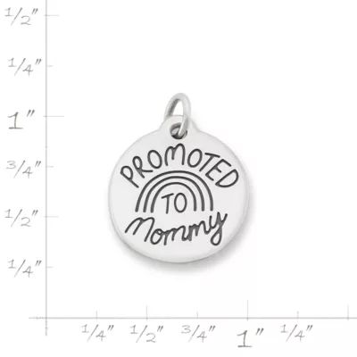 Promoted to Mommy Charm in Sterling Silver - Image 4