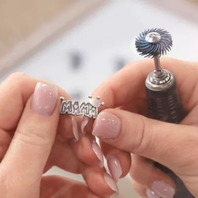 Enamel Mama Rules Charm in Sterling Silver - Image 4