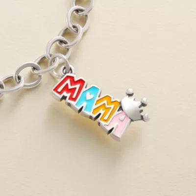 Enamel Mama Rules Charm in Sterling Silver - Image 2