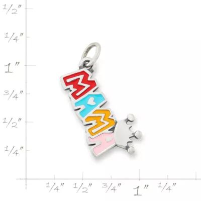 Enamel Mama Rules Charm in Sterling Silver - Image 5