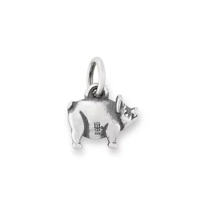 Petite Pig Charm in Sterling Silver - Image 2