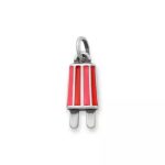 Enamel Popsicle Charm in Sterling Silver