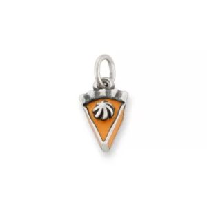 Enamel Pumpkin Pie Charm in Sterling Silver