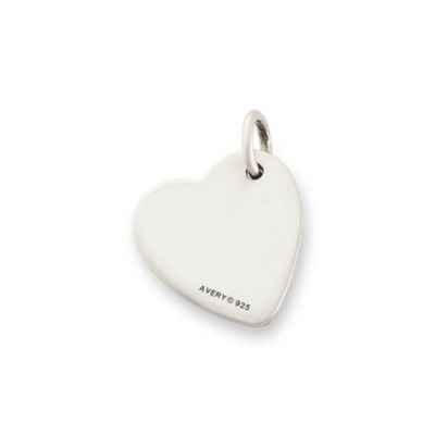 Enamel Groovy Heart Charm in Sterling Silver - Image 2