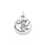 Hey Boo! Charm in Sterling Silver