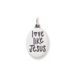 Love Like Jesus Charm in Sterling Silver