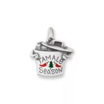 Enamel Tamale Season Charm in Sterling Silver