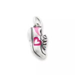 Enamel Love My Sneakers Charm in Sterling Silver