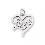 Love in My Heart Charm in Sterling Silver