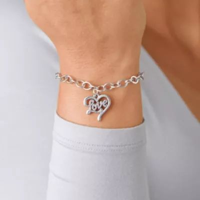 Love in My Heart Charm in Sterling Silver - Image 3