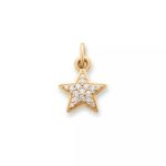 Diamond Pave Star Pendant in 14K Yellow Gold