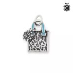 Enamel Consuela Classic Tote Charm in Sterling Silver