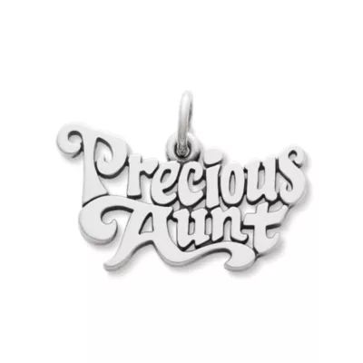 "Precious Aunt" Charm in Sterling Silver