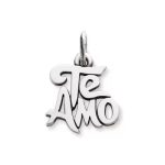 Te Amo Charm in Sterling Silver
