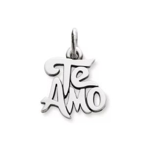 Te Amo Charm in Sterling Silver