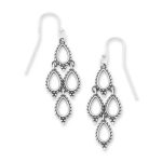 Delicate Cascade Dangle Earrings in Sterling Silver
