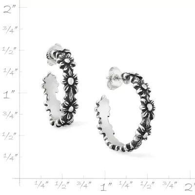 Margarita Hoop Earrings in Sterling Silver or 14K Yellow Gold - Image 8