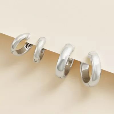 Hinged Huggie Earrings in 14K Yellow Gold - Image 3