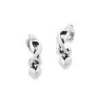 Delicate Infinite Love Hoops in Sterling Silver