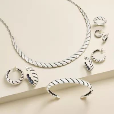 Half Twist Necklace in Sterling Silver - Image 3