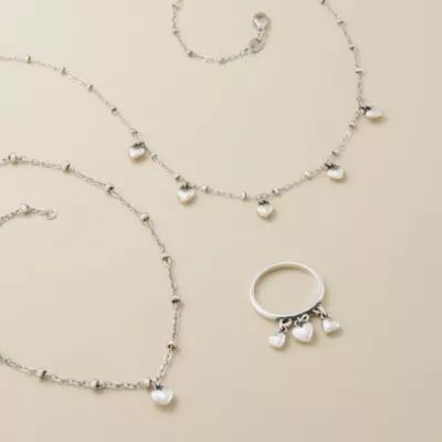 Heart Drop Anklet in 14K Yellow Gold - Image 4