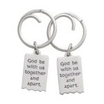 Mizpah Key Chain Set in Sterling Silver