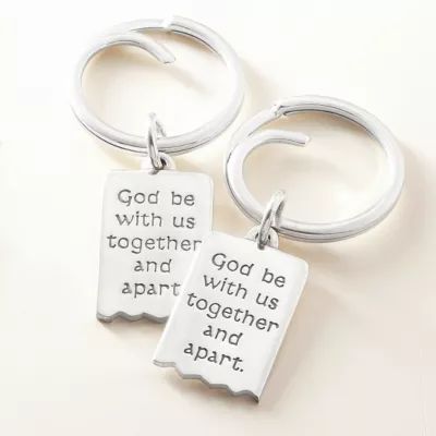 Mizpah Key Chain Set in Sterling Silver - Image 2