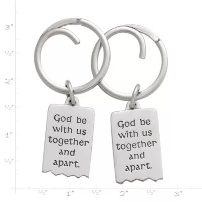 Mizpah Key Chain Set in Sterling Silver - Image 4