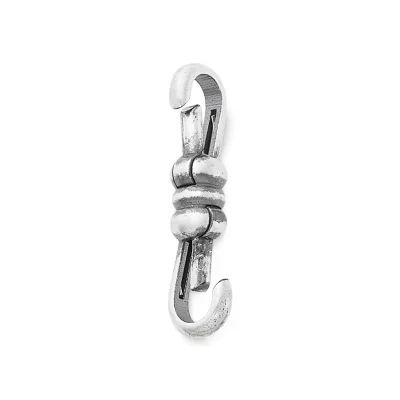 Double Sided Changeable Charm Holder Fob in Sterling Silver - Image 2