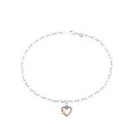 My Shining Star Anklet in Sterling Silver and 14K Yellow Gold