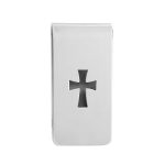 Cross Money Clip in Sterling Silver