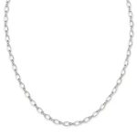 Medium Twist Charm Necklace in Sterling Silver