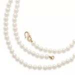 Cultured Pearl Necklace in 14K Yellow Gold