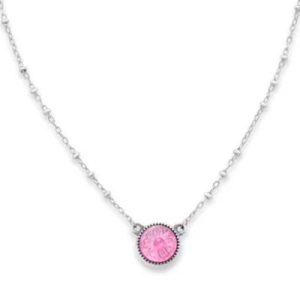 Sculpted Daisy Layered Gemstone Necklace in Sterling Silver
