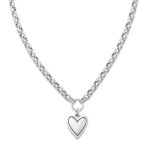 Timeless Heart Necklace in Sterling Silver