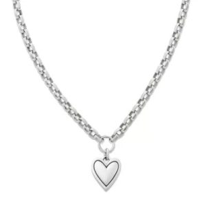 Timeless Heart Necklace in Sterling Silver