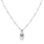 Sacred Heart Necklace in Sterling Silver