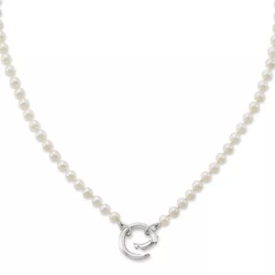 Cultured Pearl Changeable Charm Necklace in 14K Yellow Gold - Image 2