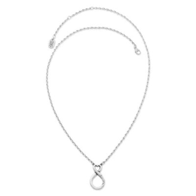 Endless Love Changeable Charm Holder Necklace in Sterling Silver - Image 3