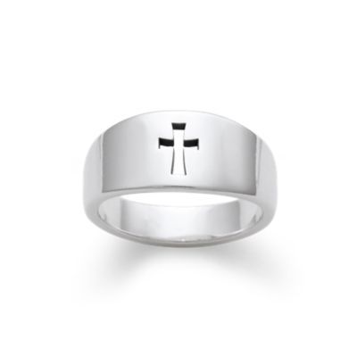 Narrow Crosslet Ring in Sterling Silver